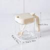 1pc Glass Seasoning Jar with Spoon Sugar Bowl Salt Shaker Pepper Spices Container Kitchen Tools Supplies Storage Spice Boxes