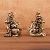 Vintage Metal Dragon Figurine Fantasy Desktop Ornament Mini Statue Antique Garden Bonsai Decoration Home Decor Collectible Gifts