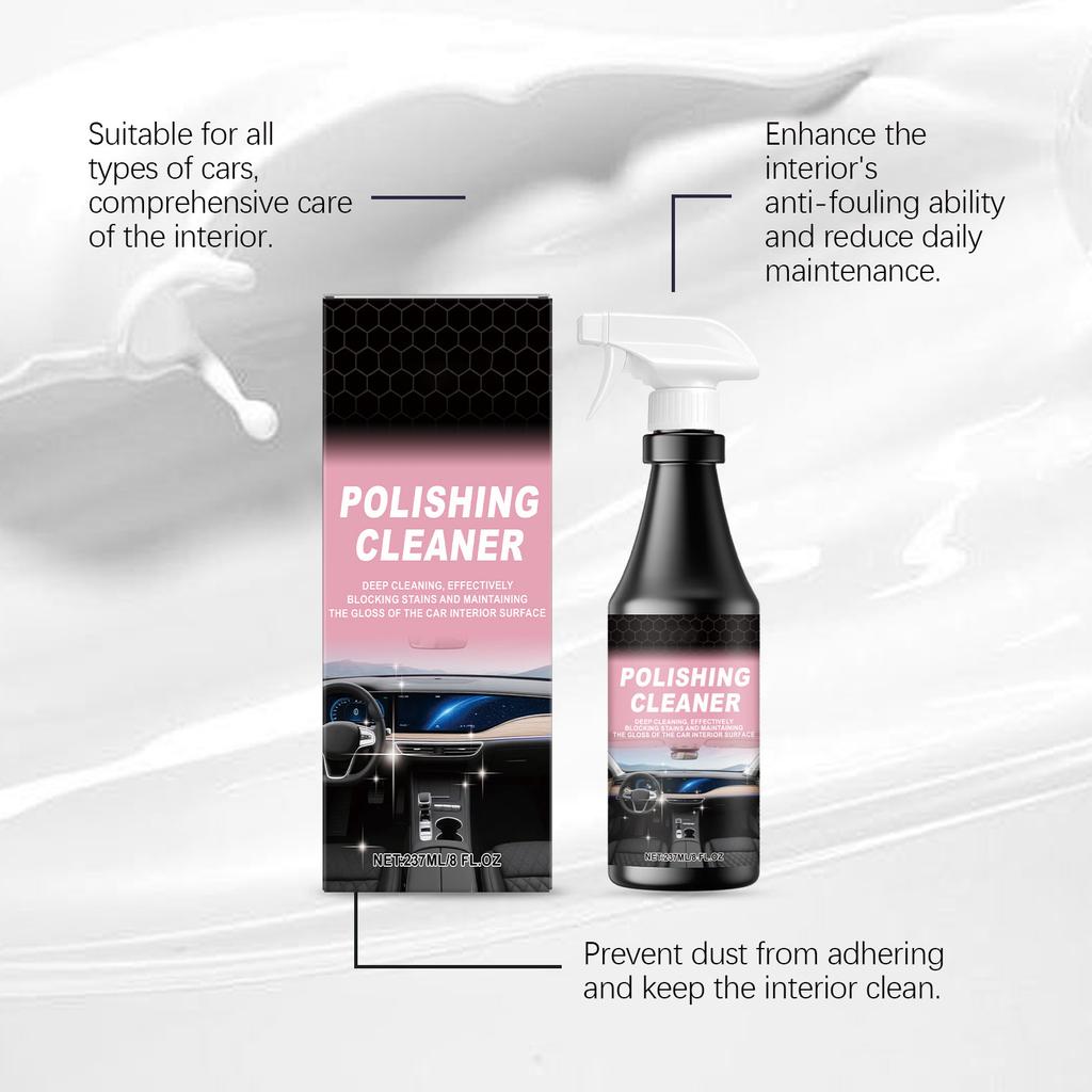 Autoinnenraum-Pflegespray, Ein tägliches Pflegemittel zur Reinigung, Fleckenentfernung und Aufhellung von Lederausstattungen. 237 ml