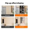 Smooth and Quiet Folding Invisible  Door Rail Cabinet Door Sliding Mechanism for Kitchen Cabinets & Living Room Storage