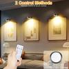 1/2PCS Wall Picture Light, Remote Control LED Painting Light, Three Color Temperature Adjustable and Timer Painting Light