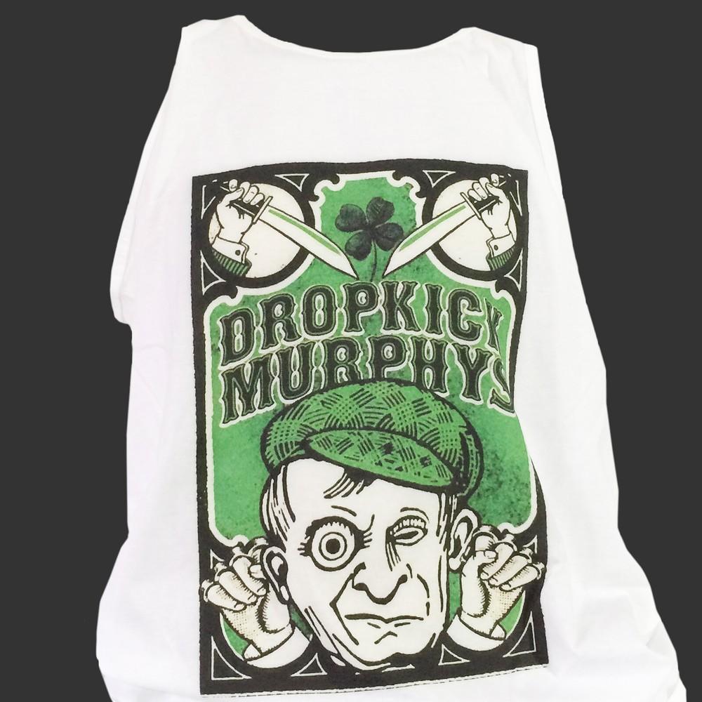 Dropkick Murphys Irish Folk Punk Rock TSHIRT vest top unisex white S2XL Unisex T-Shirt M