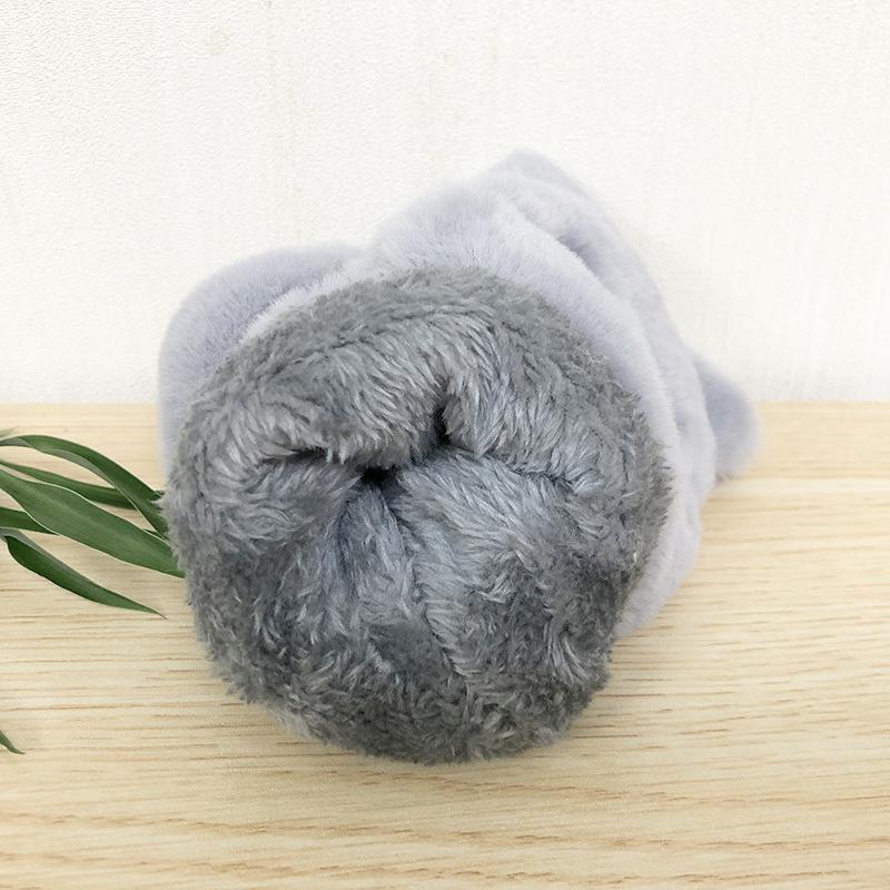 Damen Plüsch Warme Handschuhe Fell Lieblich Hase Katze Fäustlinge Klappbare Fingerlose Handschuhe Weiche Mädchen Dicke Handschuhe Flexibel Halbfinger Winter
