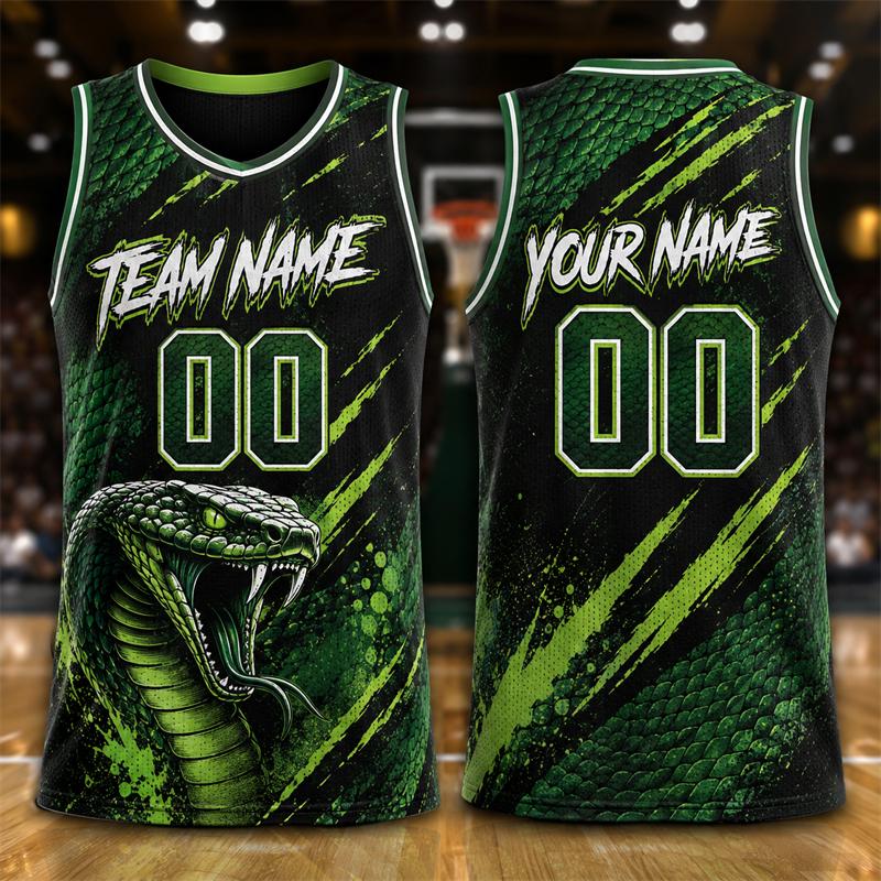 Trendy Animal Graphic Basketball Jersey For Men Custom Name Team Name Number Sports Tank Tops Loose Breathable Team Uniforms