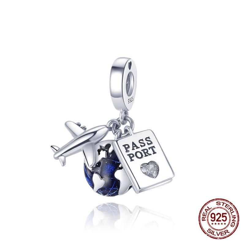 100% Genuine 925 Sterling Silver Ocean Collection Seashell Turtle and Heels Charm Beaded for Original  Bracelet Bracelet