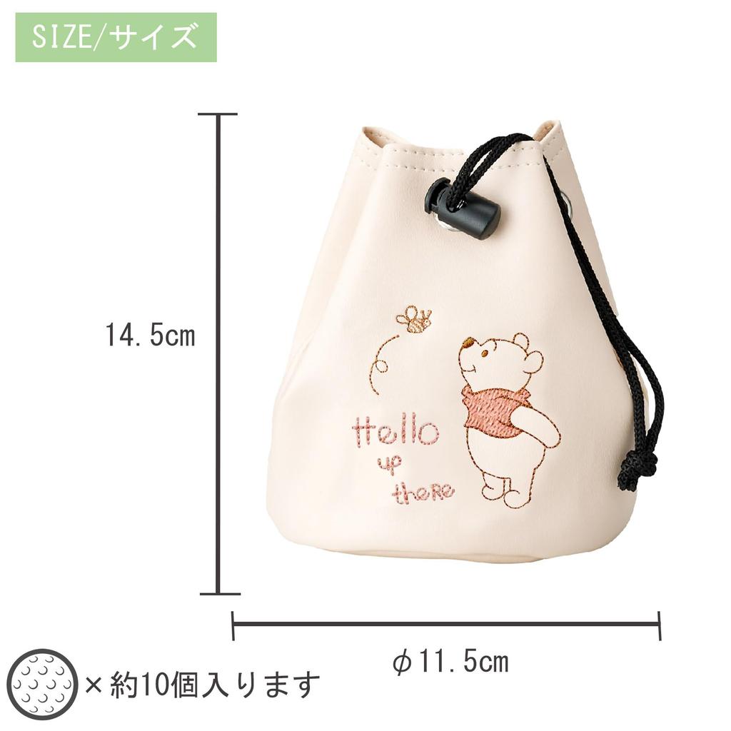 Marushin Golf Ball Disney Winnie the Hello Honey 2335044400 Case, Pooh, Character, Beginner's,