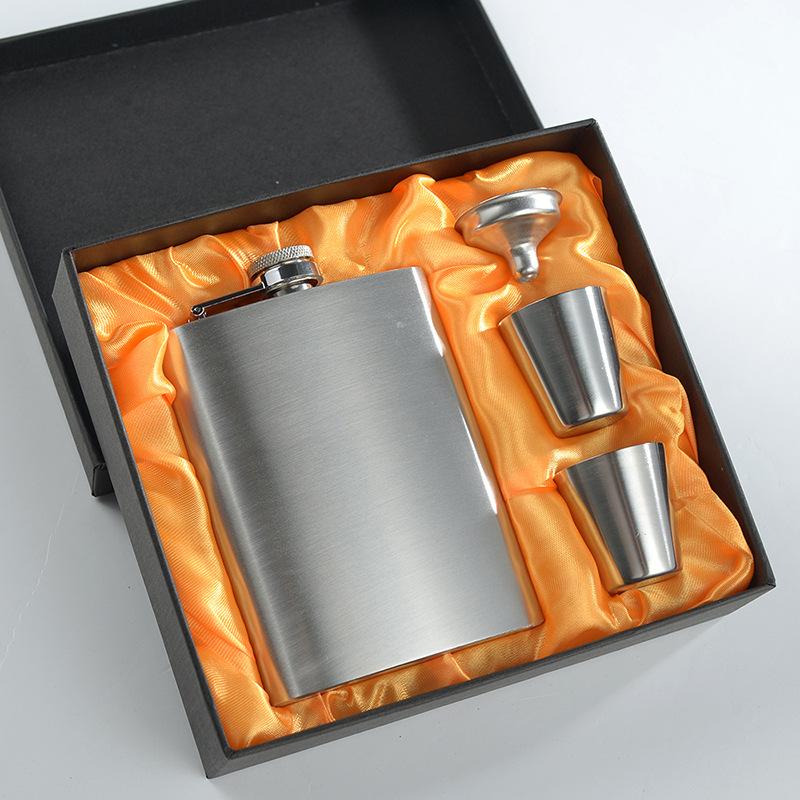 8oz přenosná kapesní placatka z nerezové oceli na whisky, nádoba na alkohol, dárek, láhev na pití vodky, sada na víno, venkovní