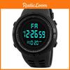 Fashionable Led Sports Watch For Men Multi-functional Nightlight Waterproof 50mm Dial Diameter