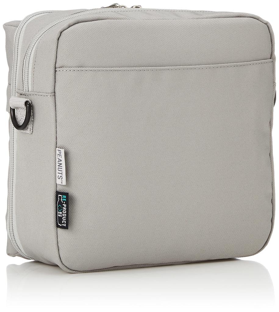 Shoulder Bag Mini Shoulder Square Crossbody Water Repellent Lightweight Sustainable Eco Small Shoulder Logo 0318 Gray [Snoopy] (SPZ-2921)