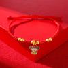 Chinese Style Snake Year Bracelet Hand Rope Fortune Bracelet Retro Lucky Red Rope  Couple