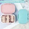 1-4Pcs Mini Portable Pills Organizer Case 3 Grids Pill Box Habit Medicine Box Prevent Forgetting Medication Cute Compact