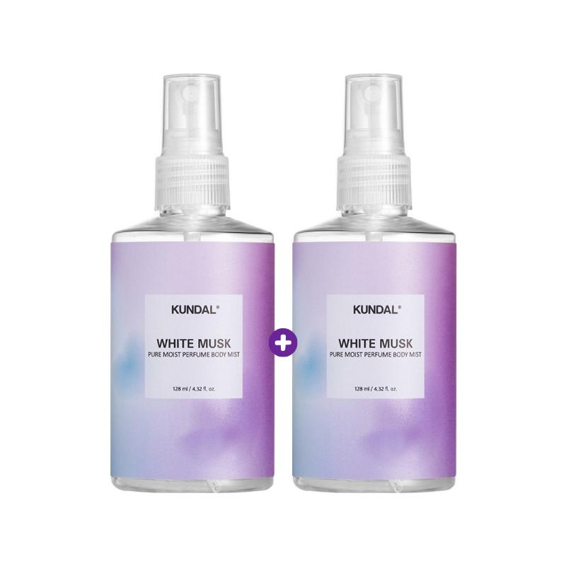 

[KUNDAL] Pure Body Mist - White Musk Scent (128ml x 2pcs) - Instant Hydration & Sophisticated Fragrance Recharge