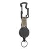 Retractable Pull Badges Holder Steel Wire Rope Buckle Key Holder Reel Carabiner Keychain Outdoor Keychain Tool