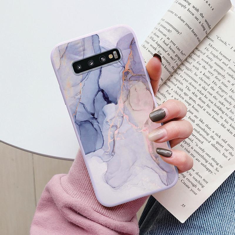 Color Luxury Marble Case For Samsung Galaxy S10 S 10 Plus S10E Fundas Soft TPU Protection Back Cover For Samsung S10 Shockproof