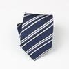 Tie Men'S, Business Zipper Work Security Shirt Striped Red Blue 8Cm Knot Free Easy To Pull