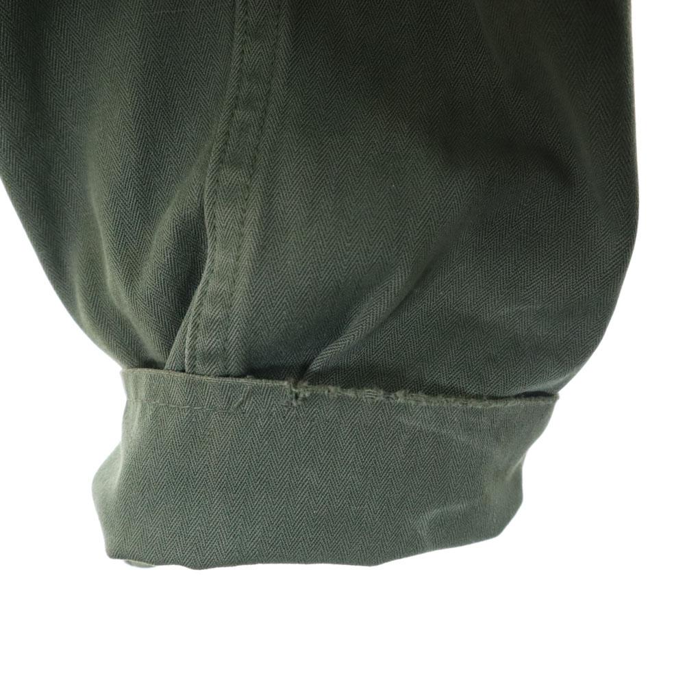 FRENCH ARMY 70s vintage Military jacket 92LGM Field Herringbone Twill Men's Used