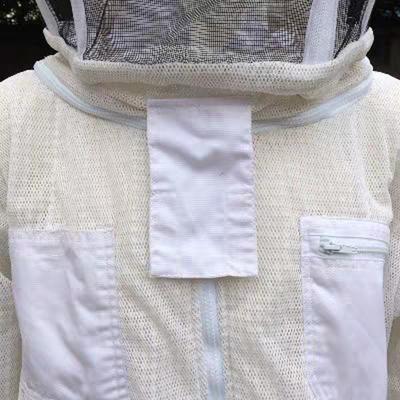 1 Conjunto Fato de Apicultura Roupa Profissional de Apicultor Fato de Mosquito Zíper de Metal Abelhas Respirável Anti Roupa de Apicultura