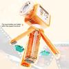 Macchina Sparabolle Elettrica a Forma di Proiettore, Soffiatore Automatico Ricaricabile con Luci Colorate, Bacchetta Doppia Modalità per Feste di Bambini