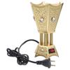 Elektrický kadidelník Retro Domácí Elektrický Kadidelník Železný Bakhoor Nament LED S Časovačem Terapie Domácí Kadidelník