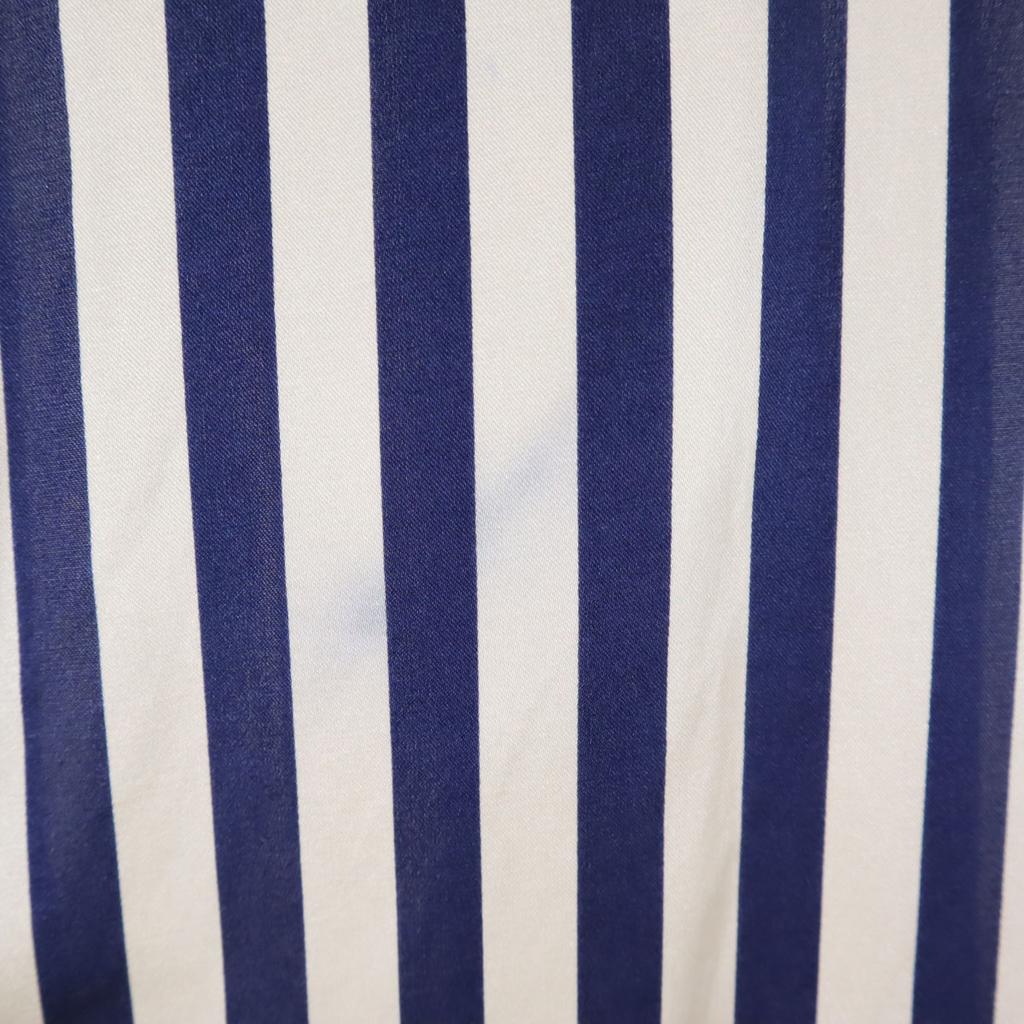 BURBERRY Made in Italy Silk Blend Striped Pattern Long sleeve shirt Women Used