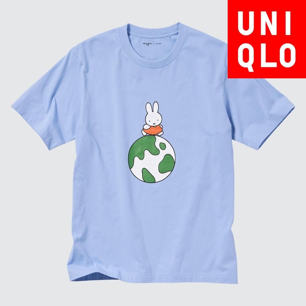 

UNIQLO PEACE FOR ALL ФУТБОЛКА С КОРОТКИМ РУКАВОМ СТАНДАРТНОГО КОРОТКА Dick Bruna 61 BLUE/UNISEX M