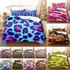 Camouflage Quilt Duvet Cover Set Full Size King Queen 3D Bedding Sets Pillowcase Linen Leopard Double Single Bed 220x240 200x200