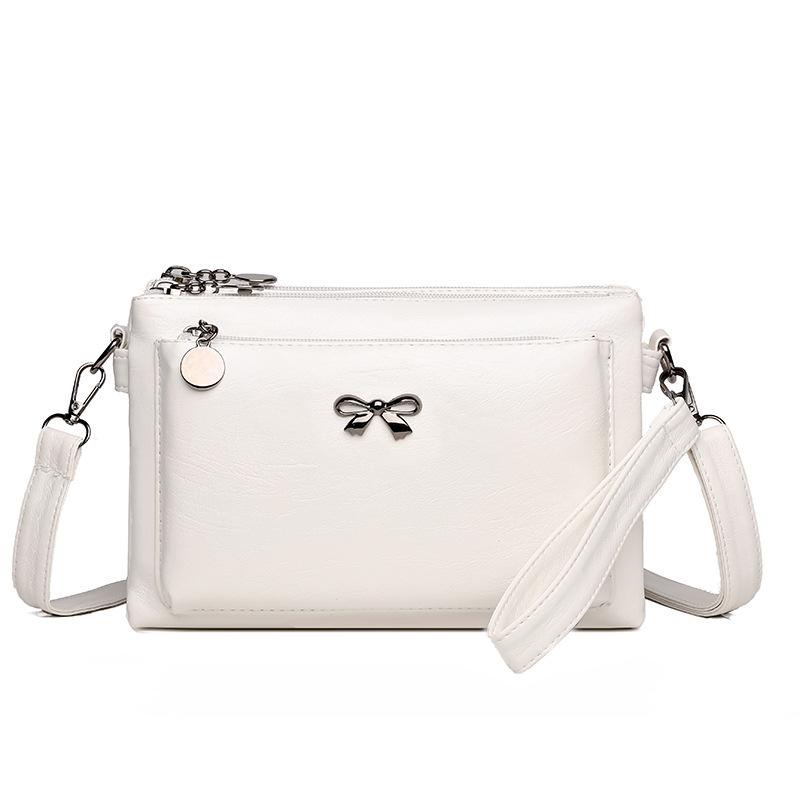 Messenger Bag Middle-aged Mother Bag Soft Leather Women's Bag Shoulder Bag