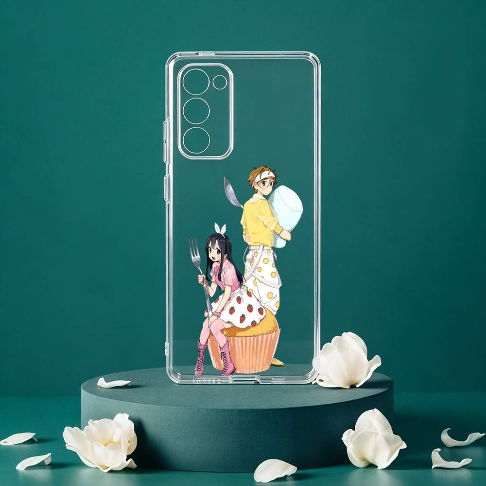 T-Tamako M-Market Phone Case For Samsung Galaxy S24 S25 S23 S22 S21 Plus S24 S25 Transparent Cover Case