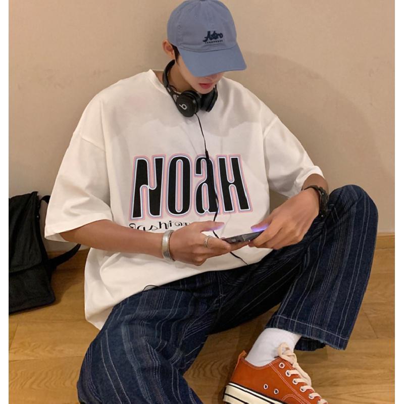 Männer Kurzarm T-Shirts Brief Grafik Druck Mode Halbe Hülse T-shirts Männer Kleidung Casual Tee Mann Sommer Koreanische Retro Tops für