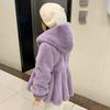 Herbst Winter Kinder Kleidung Baby Mädchen Mantel Thikcen Süße Pelz Mode