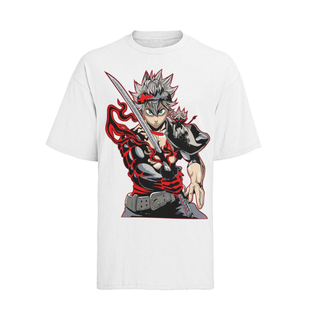 Demon Black Clover Asta Anime Herren T-Shirt Baumwolle