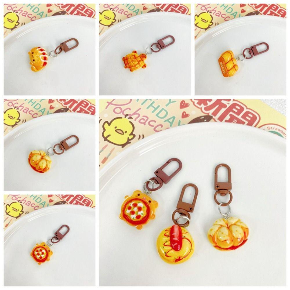 

Acrylic Baking Bread Keychain Turtle Cartoon Pendant Cute Girls Style B
