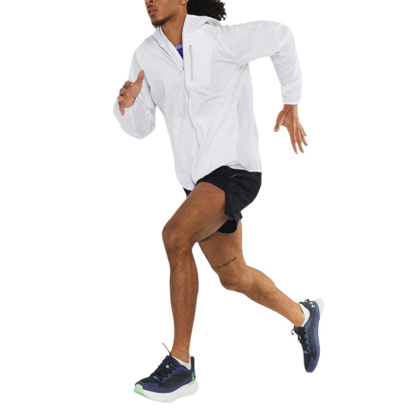 Under Armour Jaqueta Casual com Capuz e Zíper Cor Sólida Manga Longa Masculina jaquetas Branca 1381879-100