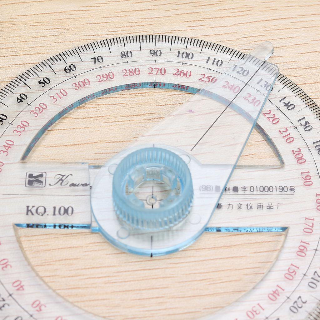 Ny 360 graders vinkel Mål 10 cm diameter gradskive oscillerende arm elever