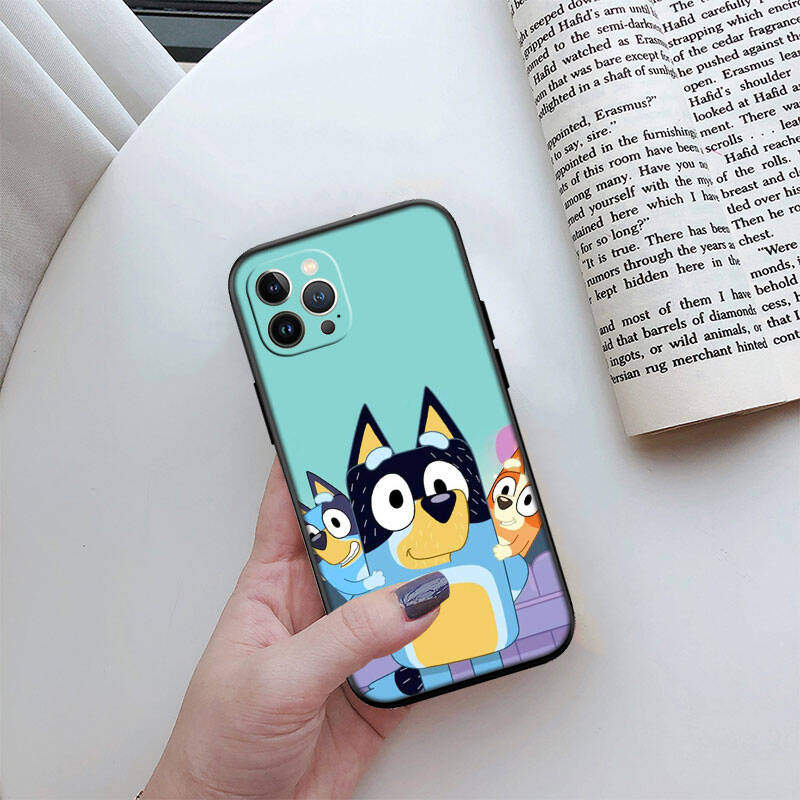 MH23 Bluey Phone Shell for Samsung S20 S21 S22 S23 S24 FE Ultra Plus Lite S21S A55 A07 A17 F06 F16 M06 M16 M56 A36 A37 A57
