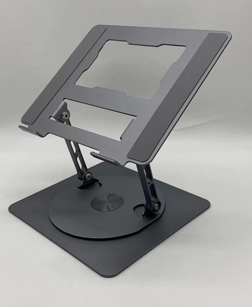 Aluminum Alloy Adjustable Laptop Stand with Rotating and Cooling Features