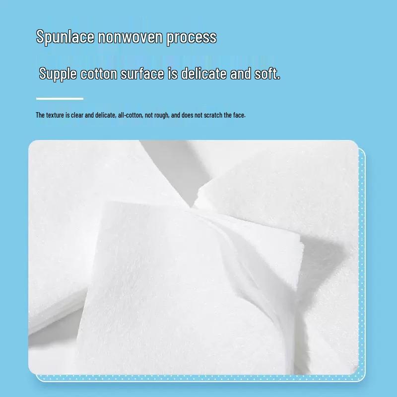 Soft Thin Non-Woven Makeup Remover Cotton Pads - 50 Pieces