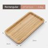 Japanese Style Bamboo Tea Tray Rectangular and Round Serving Trays Kitchen Platter Food Plate for Snacks Dessert and Breakfast