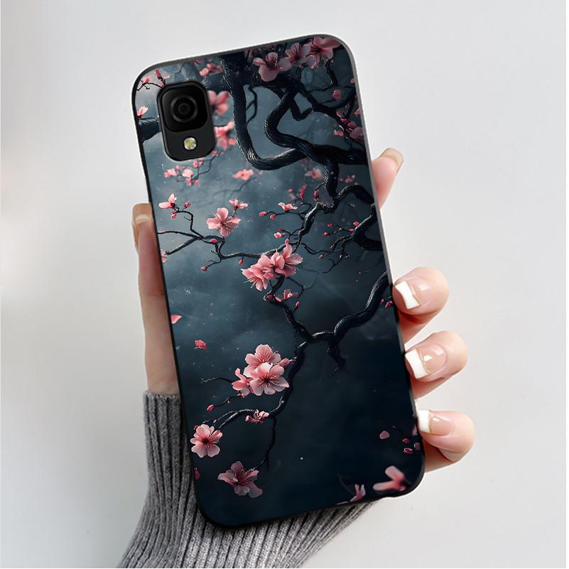 

For TCL Ion Z / Ion X / Ion V / 40Z Soft Shockproof Case Luxury Fashion Butterfly Flowers Black Silicone Phone Casing TPU Cover TCL Ion Z