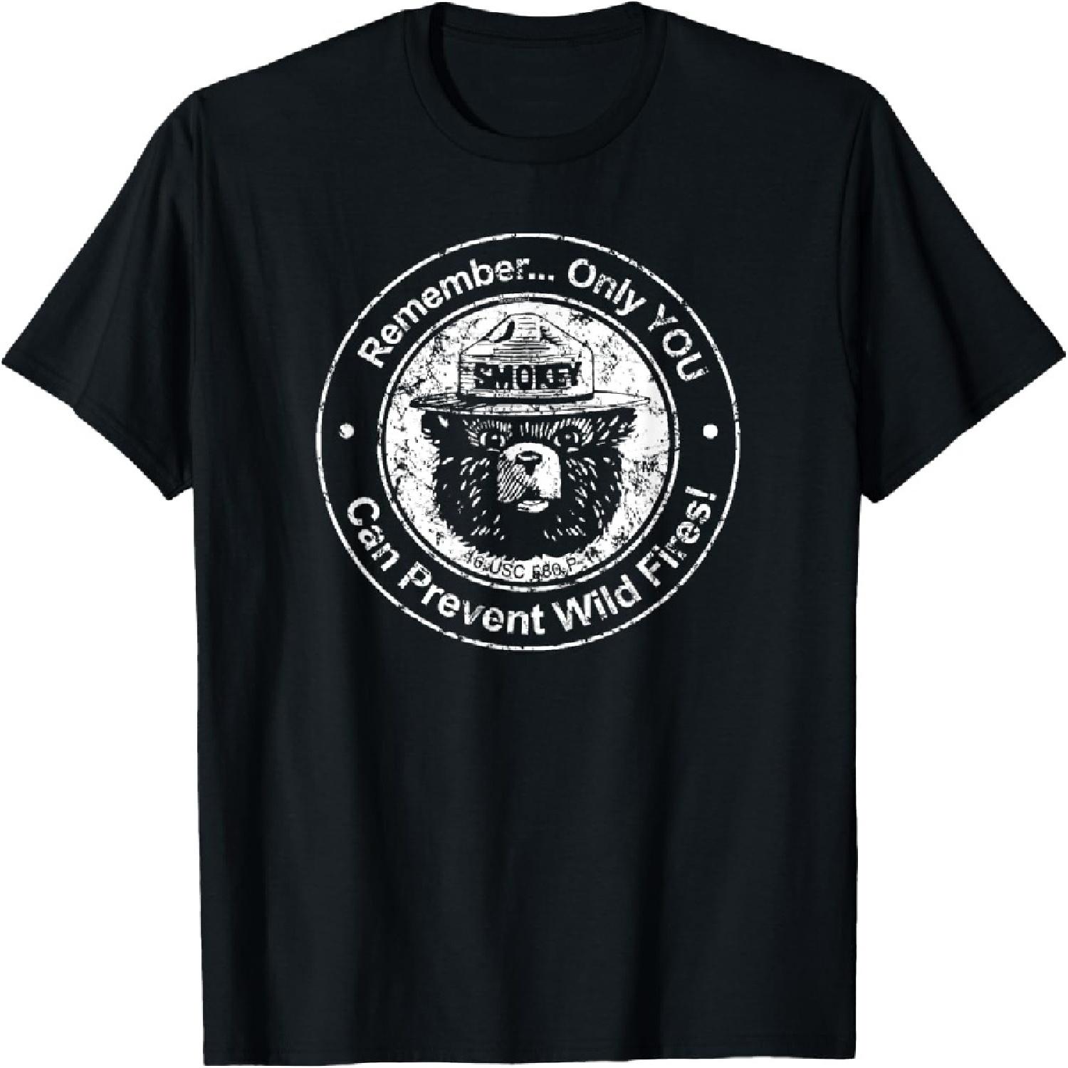 

Smokey Bear Only You Seal T-Shirt XXXXXL чорний