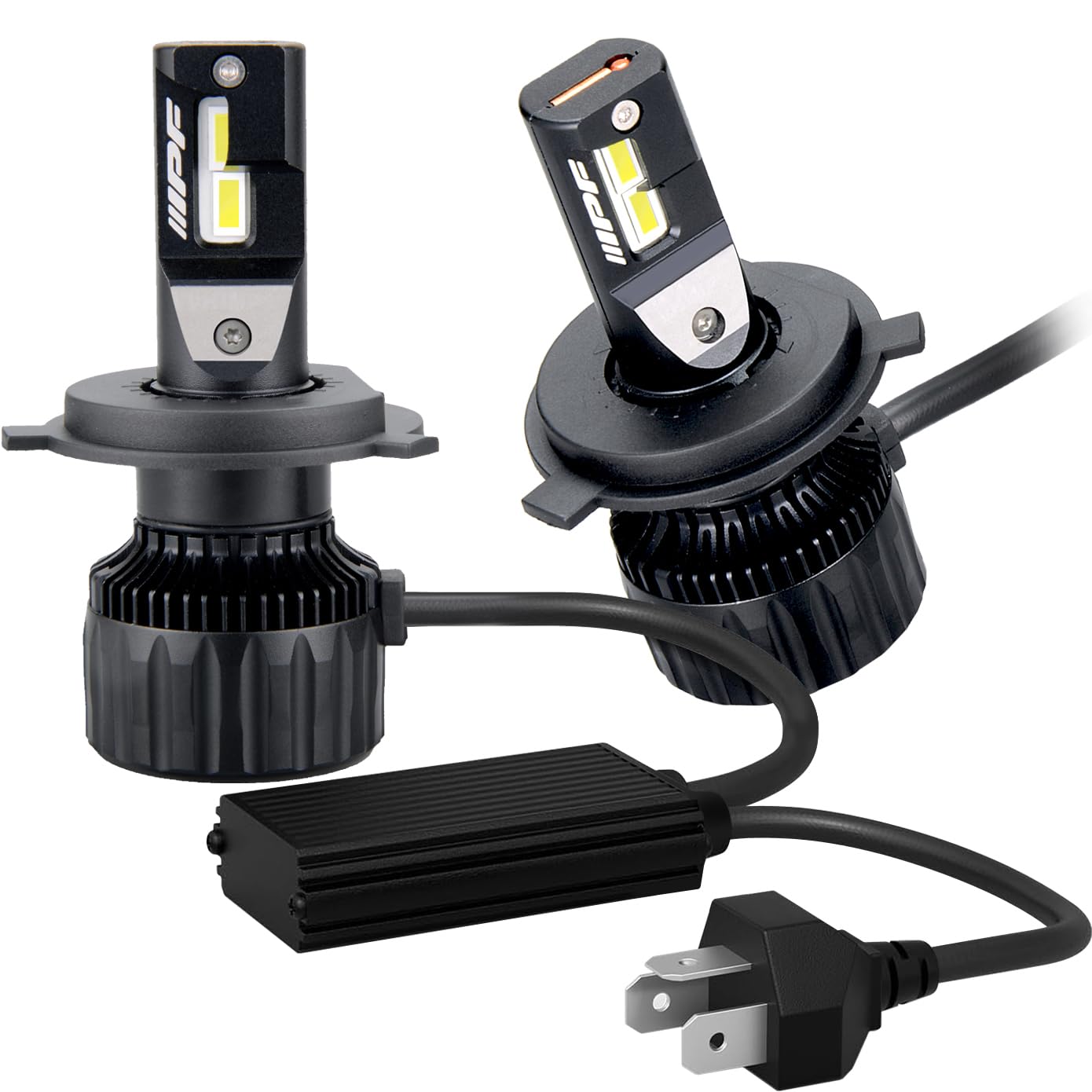 

Базовый светодиодный противотуманный свет IPF для автомобилей H4 переключаемый сверхвысокий люмен 6000K белый 12V24V совместимый 2 штуки совместимый с новым