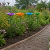 4 Pieces Bee Watering Station Decorative Butterfly Water Feeder Butterfly Feeder Stake Easy to Install Yard Decor Glossy Finish