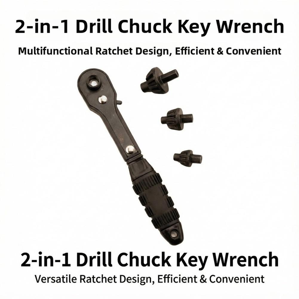 2 In 1 Drill Chuck Ratchet Spanner Double Head Chuck Key Quick Ratchet Wrench Dual End Wrench Set For Drill Electric Drills