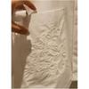Women's Summer Short Lapel Half Sleeve Shirt Loose Embroidery White Casual Top