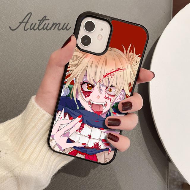 Himiko Toga Boku No Hero Academia Phone Case for iPhone 11 12 13 14 Pro Max mini XR XS SE 2020 6S 7 8 Plus Samsung S21 S22 Cover