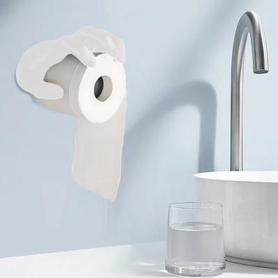 Yousheng Handförmiger Toilettenpapierhalter Badezimmer Dekorative Skulptur Wandmontierter Badezimmer-Küchen-Taschentuchständer