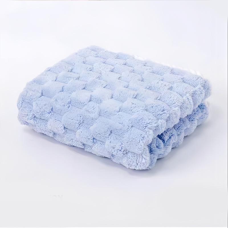 Golden Turtle Coral Fleece Extra Large Absorbent Bath Towel - Soft Grid Velvet Flannel