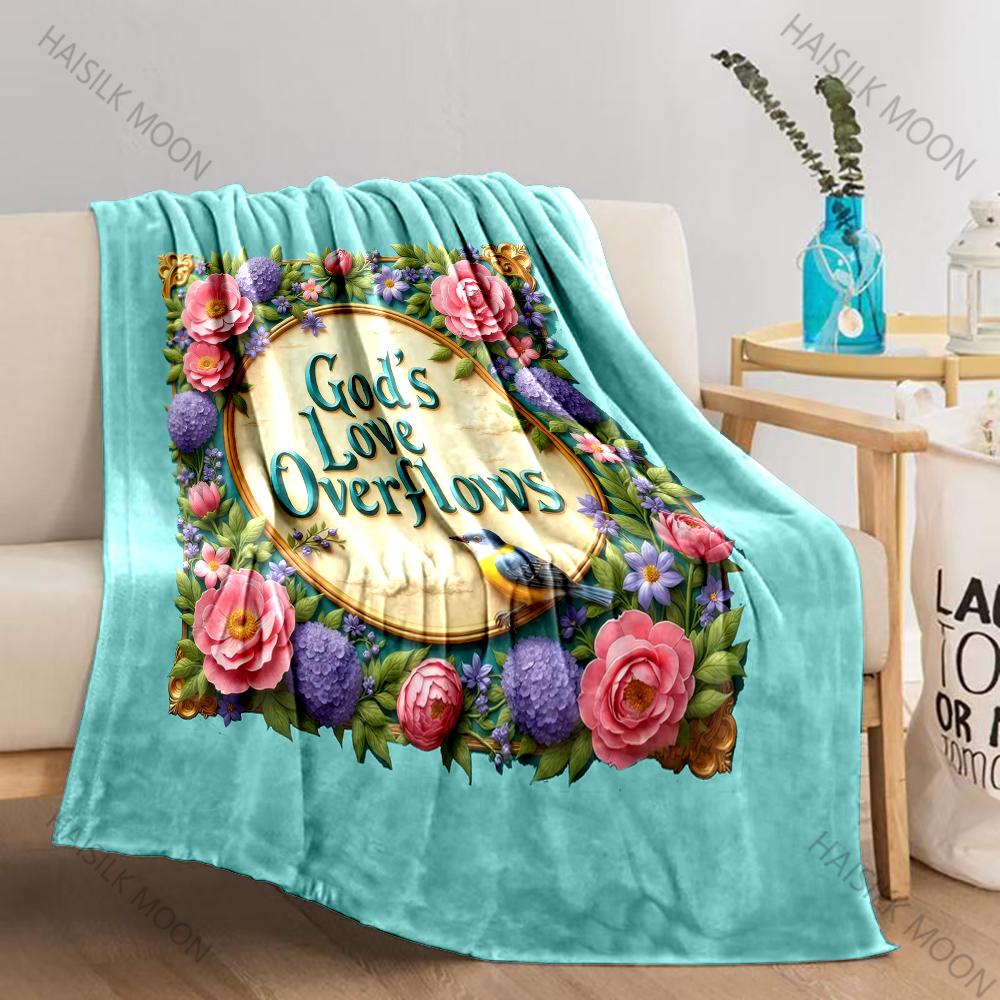 

Christian Gifts for Women & Men - Bible Verse Themes Blanket - Inspirational Religious Birthday Christmas Gifts Faith Based Gift 75x90cm