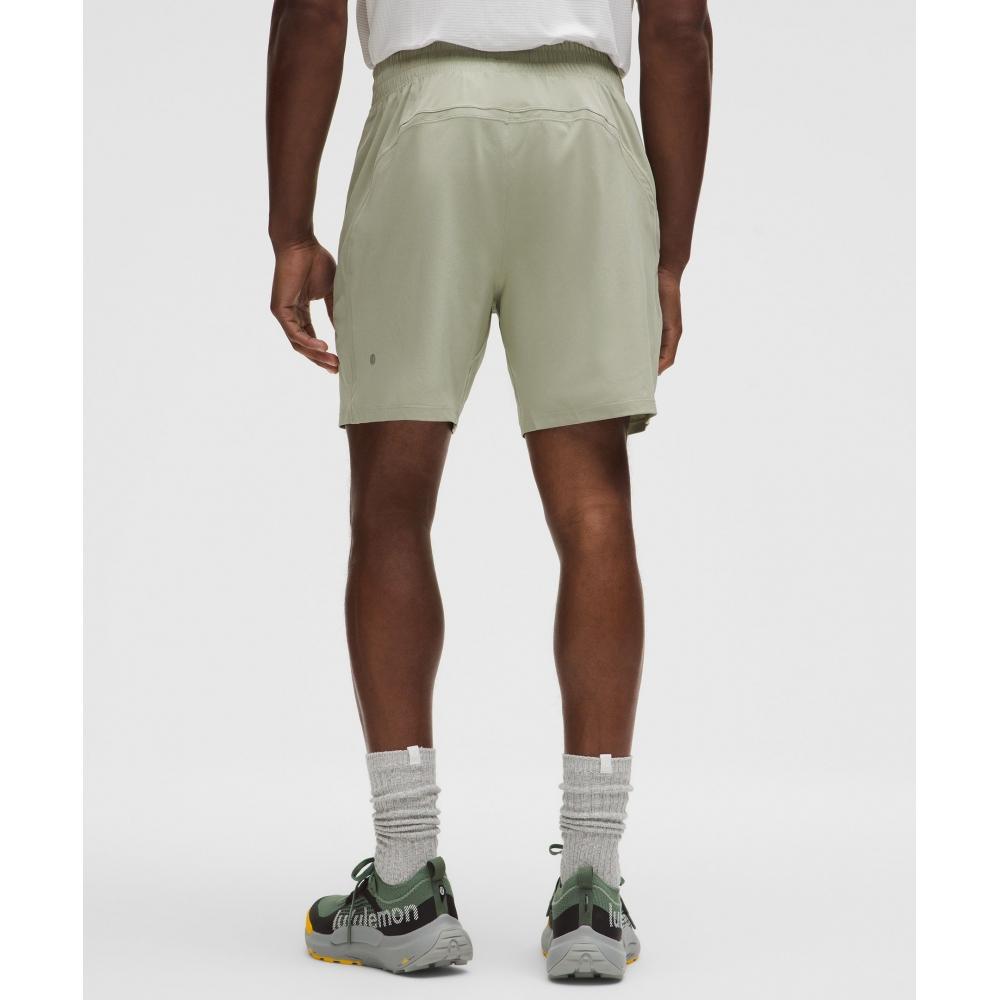 Lululemon Pace Breaker Linerless Short 7  Fog Green