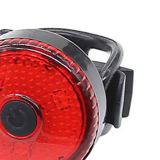 Bike Rear Light Compacted Weatherproof USB Charging Rechargeable Bicycle Brake Lamp for Night Riding